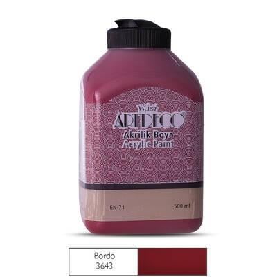 Artdeco Akrilik Boya 500Ml Bordo 3643Artdeco Akrilik Boya 500Ml Bordo 3643 - Kırtasiyem.netAkrilik Boyalar	