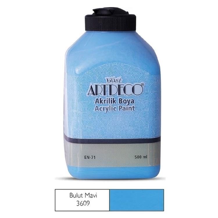 Artdeco Akrilik Boya 500Ml Bulut Mavi 3609Artdeco Akrilik Boya 500Ml Bulut Mavi 3609 - Kırtasiyem.netAkrilik Boyalar	