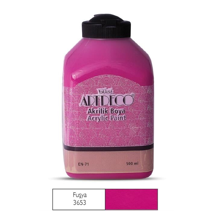 Artdeco Akrilik Boya 500ml Fuşya 3653Artdeco Akrilik Boya 500ml Fuşya 3653 - Kırtasiyem.netAkrilik Boyalar	
