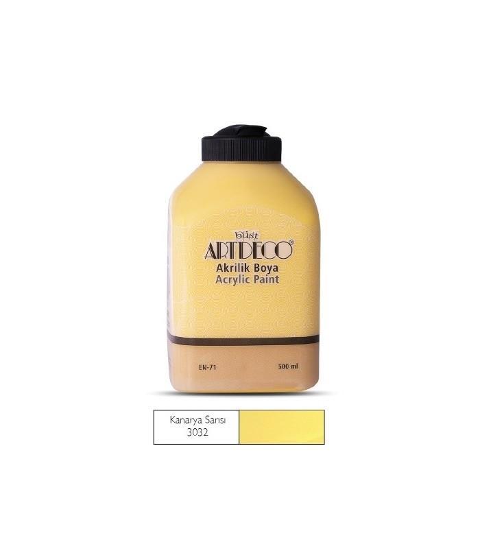 Artdeco Akrilik Boya 500Ml Kanarya Sarısı 3032Artdeco Akrilik Boya 500Ml Kanarya Sarısı 3032 - Kırtasiyem.netAkrilik Boyalar	