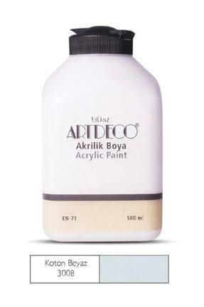 Artdeco Akrilik Boya 500Ml Koton Beyaz 3008Artdeco Akrilik Boya 500Ml Koton Beyaz 3008 - Kırtasiyem.netAkrilik Boyalar	