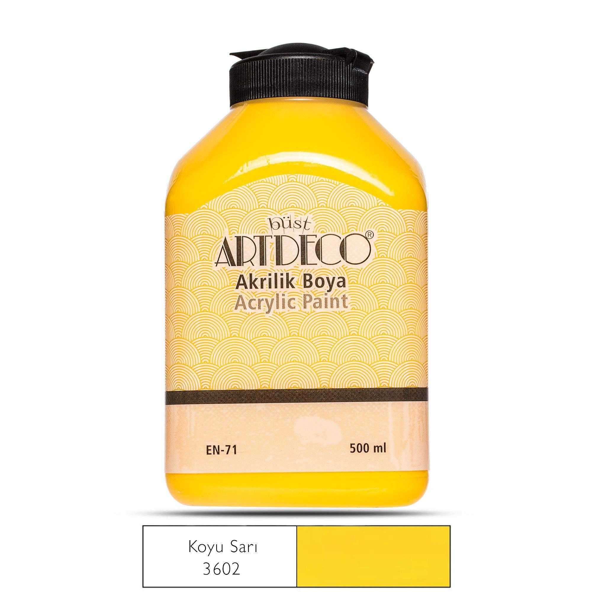 Artdeco Akrilik Boya 500Ml Koyu Sarı 3602Artdeco Akrilik Boya 500Ml Koyu Sarı 3602 - Kırtasiyem.netAkrilik Boyalar	