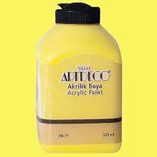 Artdeco Akrilik Boya 500ml Limon Sarı 3627Akrilik Boyalar	