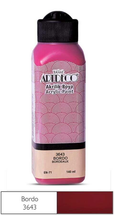 Artdeco Akrilik Boya 75ml Bordo 3643Artdeco Akrilik Boya 75ml Bordo 3643 - Kirtasiyem.netAkrilik Boyalar	