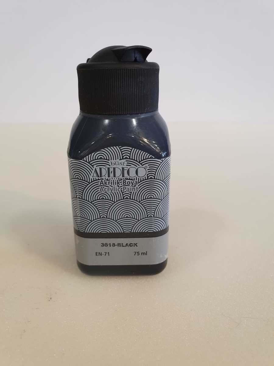 Artdeco Akrilik Boya 75ml Siyah 3618Artdeco Akrilik Boya 75ml Siyah 3618 - Kırtasiyem.netAkrilik Boyalar	
