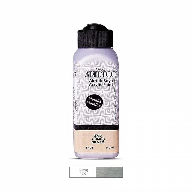Artdeco Akrilik Boya Metalik 140 Ml Gümüş 3722Artdeco Akrilik Boya Metalik 140 Ml Gümüş 3722 - Kırtasiyem.netAkrilik Boyalar	