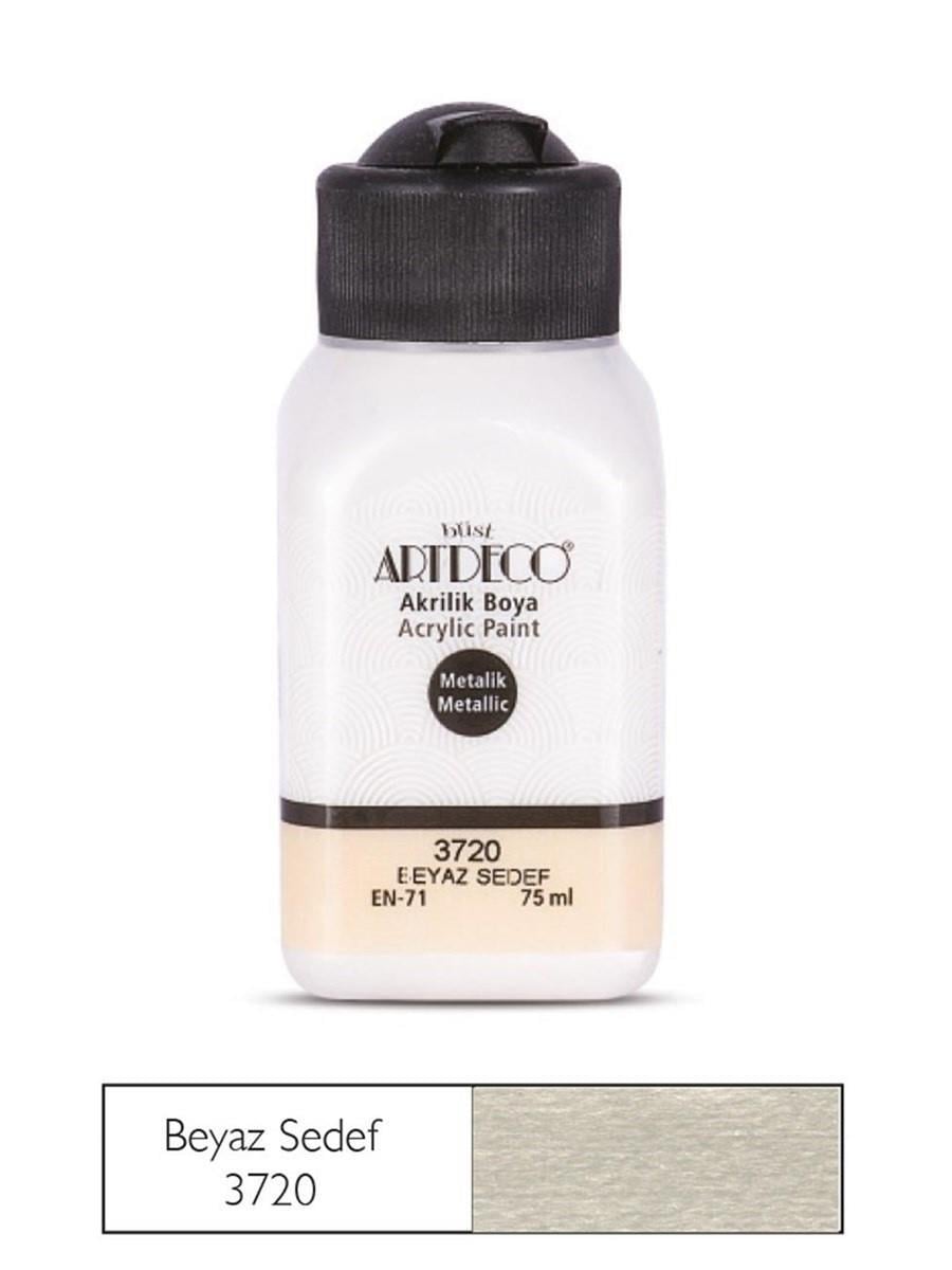 Artdeco Akrilik Boya Metalik 75 Ml Beyaz Sedef 3720Artdeco Akrilik Boya Metalik 75 Ml Beyaz Sedef 3720 - Kırtasiyem.netAkrilik Boyalar	