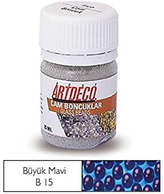 Artdeco Cam Boncuk 25 Ml Büyük Mavi B15Artdeco Cam Boncuk 25 Ml Büyük Mavi B15 - Kirtasiyem.netBoncuklar