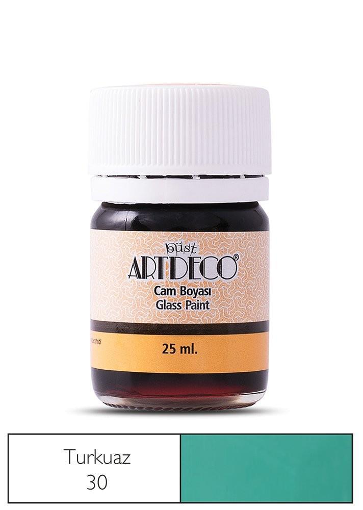 Artdeco Cam Boyası 25 Ml Turkuaz 30Artdeco Cam Boyası 25 Ml Turkuaz 30 - Kırtasiyem.netCam Boyaları