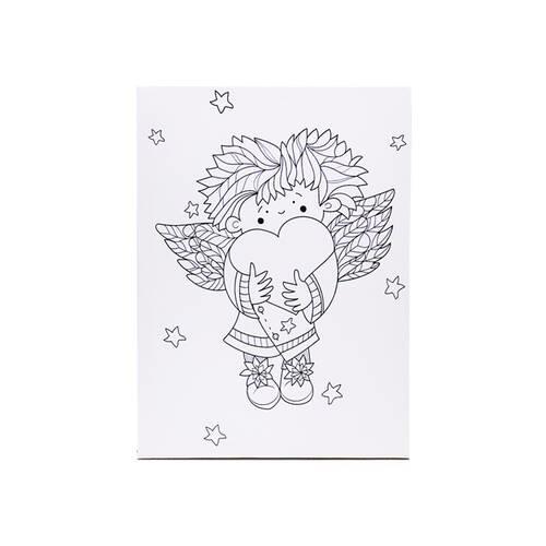 Artdeco Desenli Tuvaller Çocuk 30x40cm Melek KalbiArtdeco Desenli Tuvaller Çocuk 30x40cm Melek Kalbi - Kırtasiyem.netTuvaller