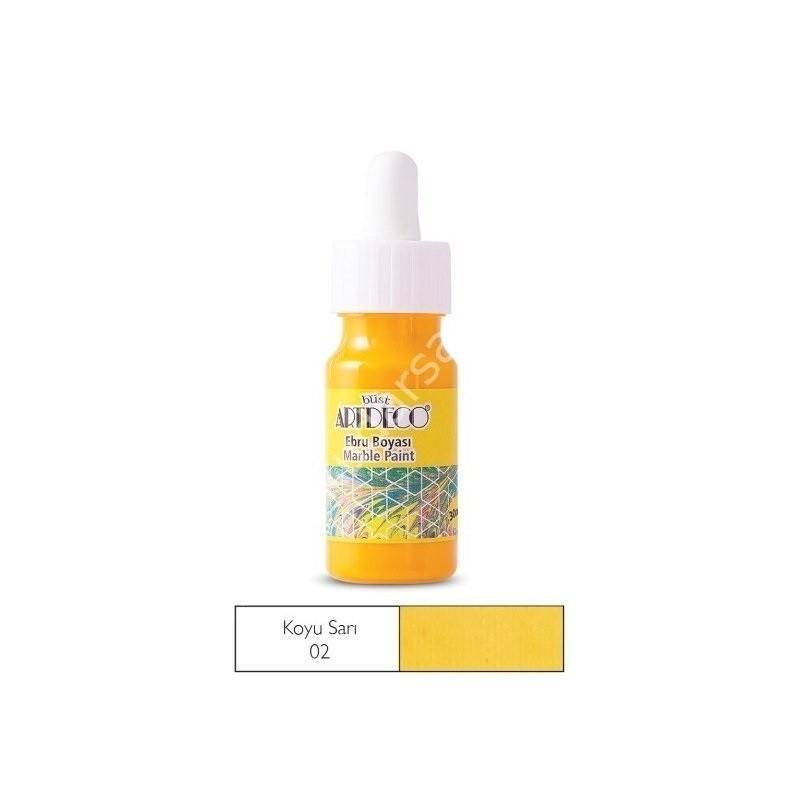 Artdeco Ebru Boyası 30 Ml Koyu Sarı 02Artdeco Ebru Boyası 30 Ml Koyu Sarı 02 - Kırtasiyem.netEbru Boyaları ve Ürünleri