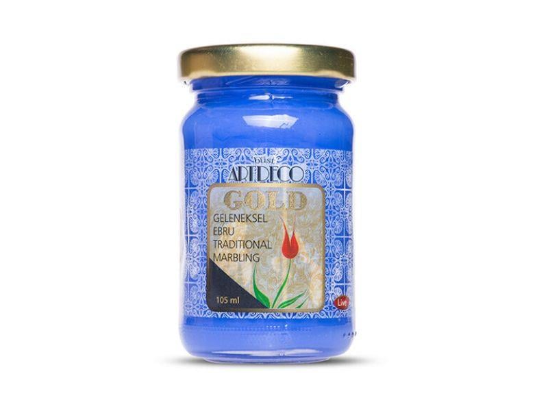 Artdeco Gold Geleneksel Ebru Boyası 105ml Mavi 450 S.1Artdeco Gold Geleneksel Ebru Boyası 105ml Mavi 450 S.1 - Kırtasiyem.netEbru Boyaları ve Ürünleri