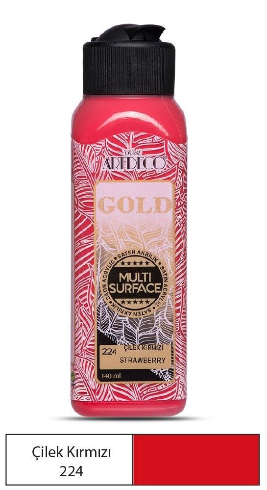 Artdeco Gold Multi-Surface Akrilik Boya 140ml Çilek Kırmızı 224Artdeco Gold Multi-Surface Akrilik Boya 140ml Çilek Kırmızı 224 - Kırtasiyem.netAkrilik Boyalar	