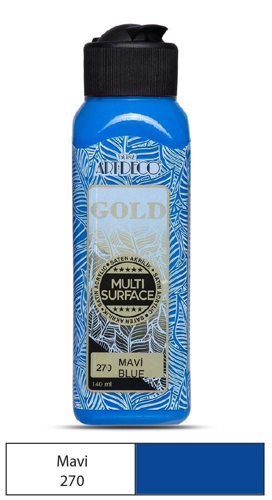 Artdeco Gold Multi-Surface Akrilik Boya 140ml Mavi 270Artdeco Gold Akrilik Boya 140Ml Mavi 270 - Kırtasiyem.netAkrilik Boyalar	