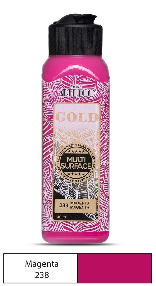 Artdeco Gold Multi-Surface Akrilik Boya 140ml Magenta 238Artdeco Gold Multi-Surface Akrilik Boya 140ml Magenta 238 - Kırtasiyem.netAkrilik Boyalar	