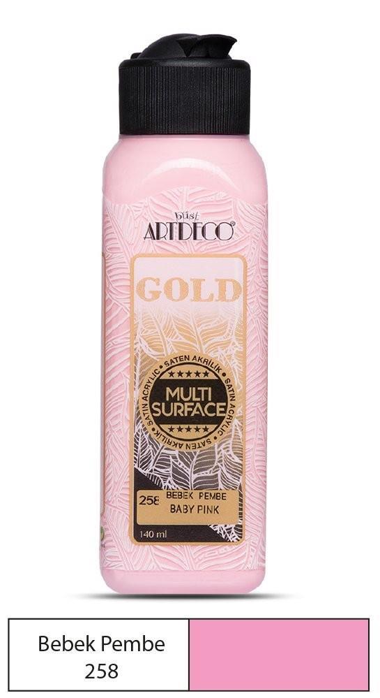 Artdeco Gold Multi-Surface Akrilik Boya 140ml Bebek Pembe 258Artdeco Gold Multi-Surface Akrilik Boya 140ml Bebek Pembe 258 - Kırtasiyem.netAkrilik Boyalar	