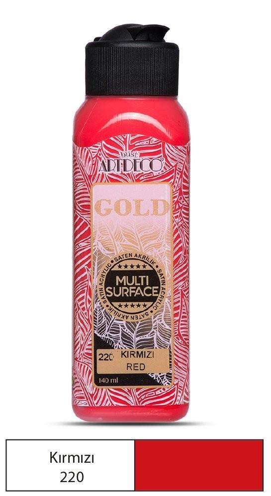 Artdeco Gold Multi-Surface Akrilik Boya 140ml Kırmızı 220Artdeco Gold Multi-Surface Akrilik Boya 140ml Kırmızı 220 - Kırtasiyem.netAkrilik Boyalar	