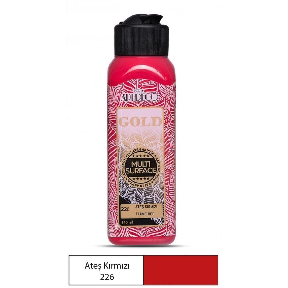 Artdeco Gold Multi-Surface Akrilik Boya 140ml Ateş Kırmızı 226Artdeco Gold Multi-Surface Akrilik Boya 140ml Ateş Kırmızı 226 - Kırtasiyem.netAkrilik Boyalar	