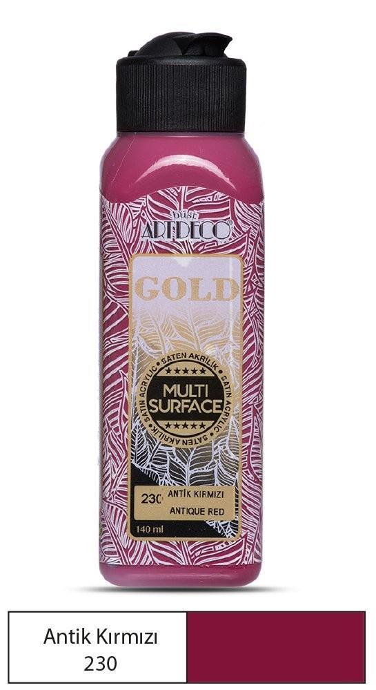 Artdeco Gold Multi-Surface Akrilik Boya 140ml Antik Kırmızı 230Artdeco Gold Multi-Surface Akrilik Boya 140ml Antik Kırmızı 230 - Kırtasiyem.netAkrilik Boyalar	