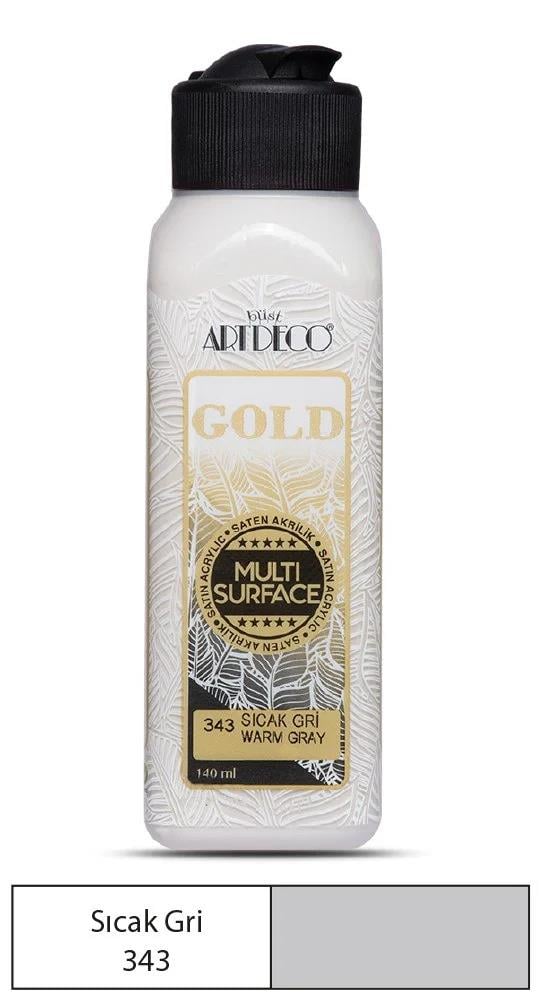 Artdeco Gold Multi-Surface Akrilik Boya 140ml Sıcak Gri 343Artdeco Gold Multi-Surface Akrilik Boya 140ml Sıcak Gri 343 - Kırtasiyem.netAkrilik Boyalar	