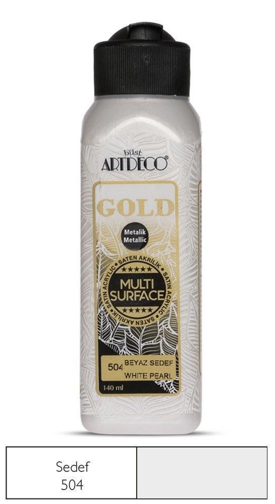 Artdeco Gold Multi-Surface Metalik Akrilik Boya 140ml SedefArtdeco Gold Multi-Surface Metalik Akrilik Boya 140ml Sedef - Kırtasiyem.netAkrilik Boyalar	