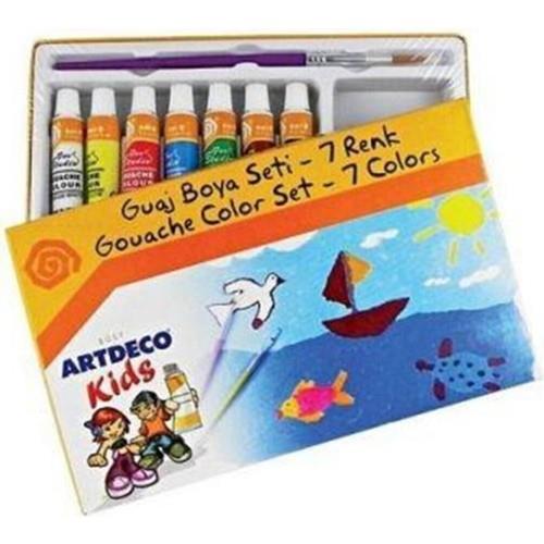 Artdeco JR Guaj Boya Seti 7x8ml (Fırça Hediyeli)Artdeco JR Guaj Boya Seti 7x8ml (Fırça Hediyeli) - Kırtasiyem.netGuaj Boyalar