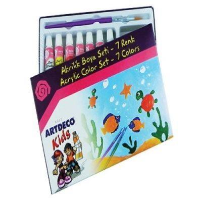 Artdeco Kids Akrilik Boya Seti 7X6 Ml (Fırça Hediyeli)Artdeco Kids Akrilik Boya Seti 7X6 Ml (Fırça Hediyeli) - Kırtasiyem.netAkrilik Boyalar	