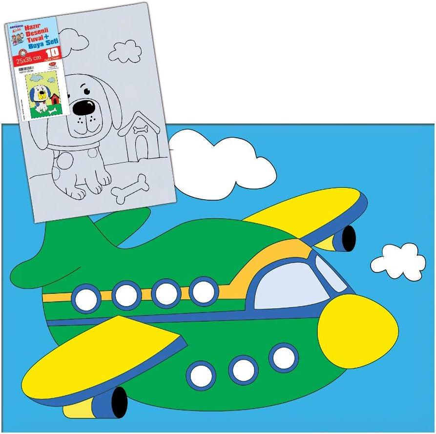 Artdeco Kids D.Tuval Boyama Seti 40X50Cm A.UçakArtdeco Kids D.Tuval Boyama Seti 40X50Cm A.Uçak - Kırtasiyem.netTuvaller