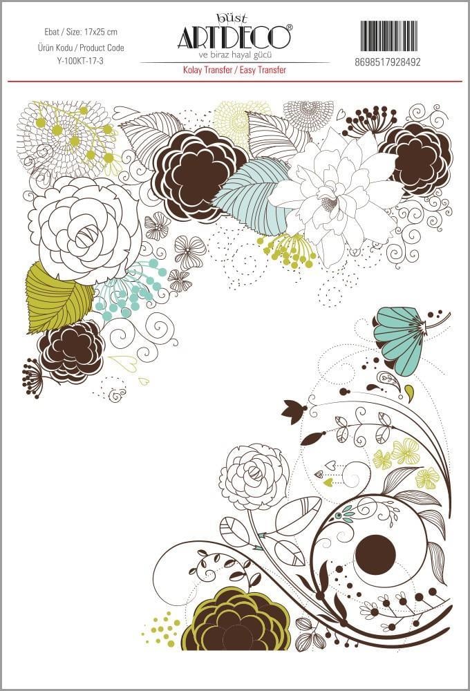 Artdeco Kolay Transfer 17X25Cm Desen No:21Artdeco Kolay Transfer 17X25Cm Desen No:21 - Kırtasiyem.netTransfer Kağıtları