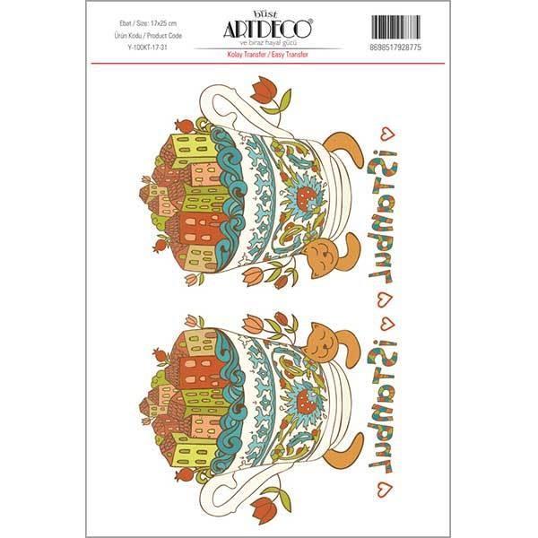 Artdeco Kolay Transfer 17X25Cm Desen No:31Artdeco Kolay Transfer 17X25Cm Desen No:31 - Kırtasiyem.netTransfer Kağıtları