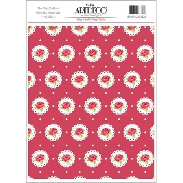 Artdeco Kolay Transfer 25x35cm Desen No:74Artdeco Kolay Transfer 25x35cm Desen No:74 - Kırtasiyem.netTransfer Kağıtları