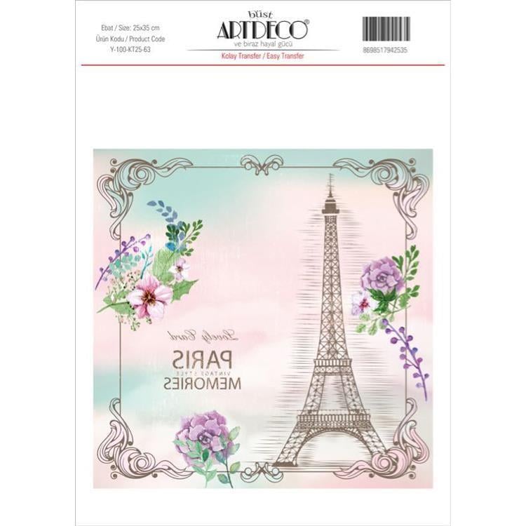 Artdeco Kolay Transfer 25X35Cm Desen No:63Artdeco Kolay Transfer 25X35Cm Desen No:63 - Kırtasiyem.netTransfer Kağıtları