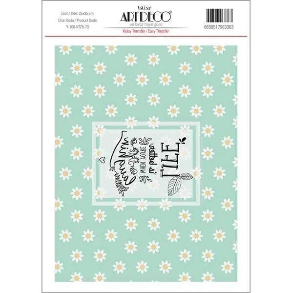 Artdeco Kolay Transfer 25x35cm Desen No:73Artdeco Kolay Transfer 25x35cm Desen No:73 - Kırtasiyem.netTransfer Kağıtları
