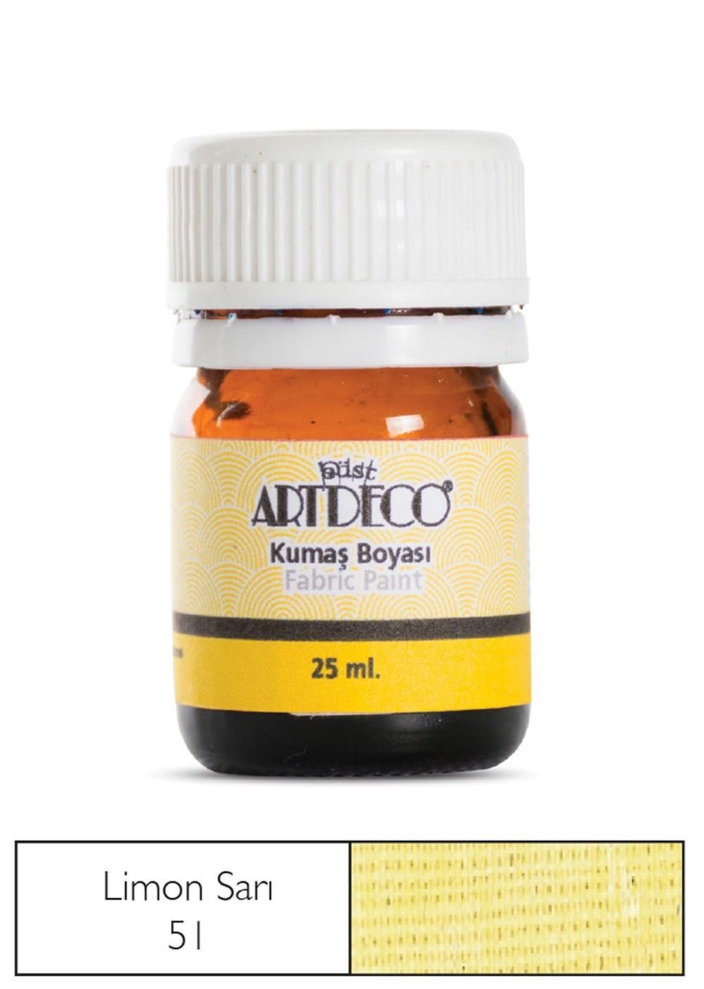 Artdeco Kumaş Boyası 25 Ml Limon Sarısı 51Artdeco Kumaş Boyası 25 Ml Limon Sarısı 51 - Kırtasiyem.netKumaş Boyaları