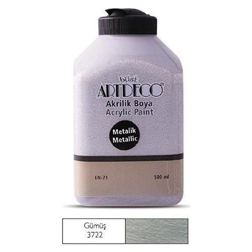 Artdeco Metalik Akrilik Boya 500Ml Gümüş 3722Artdeco Metalik Akrilik Boya 500Ml Gümüş 3722 - Kırtasiyem.netAkrilik Boyalar	