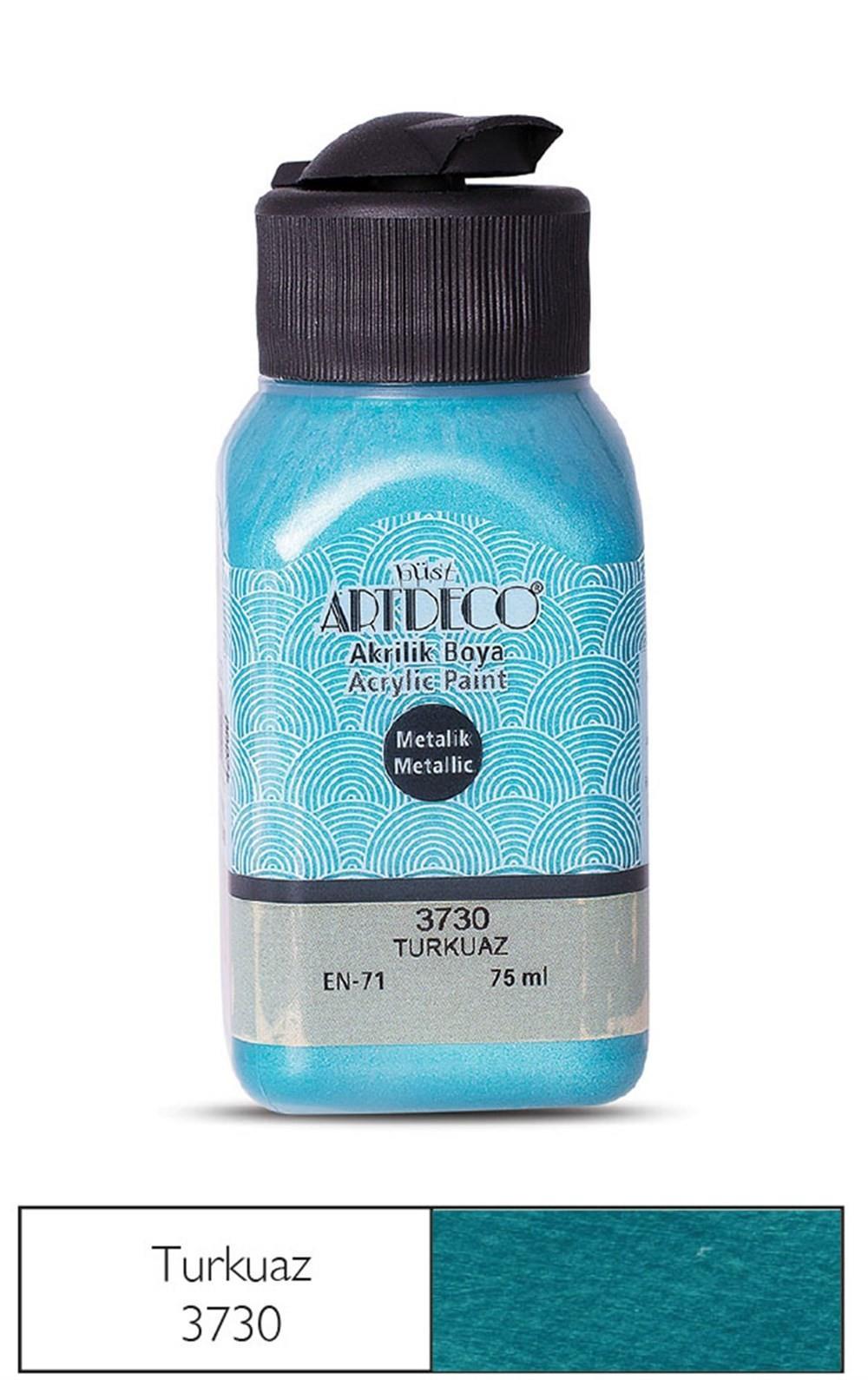 Artdeco Metalik Akrilik Boya 75 Ml Turkuaz 3730Artdeco Metalik Akrilik Boya 75 Ml Turkuaz 3730 - Kırtasiyem.netAkrilik Boyalar	