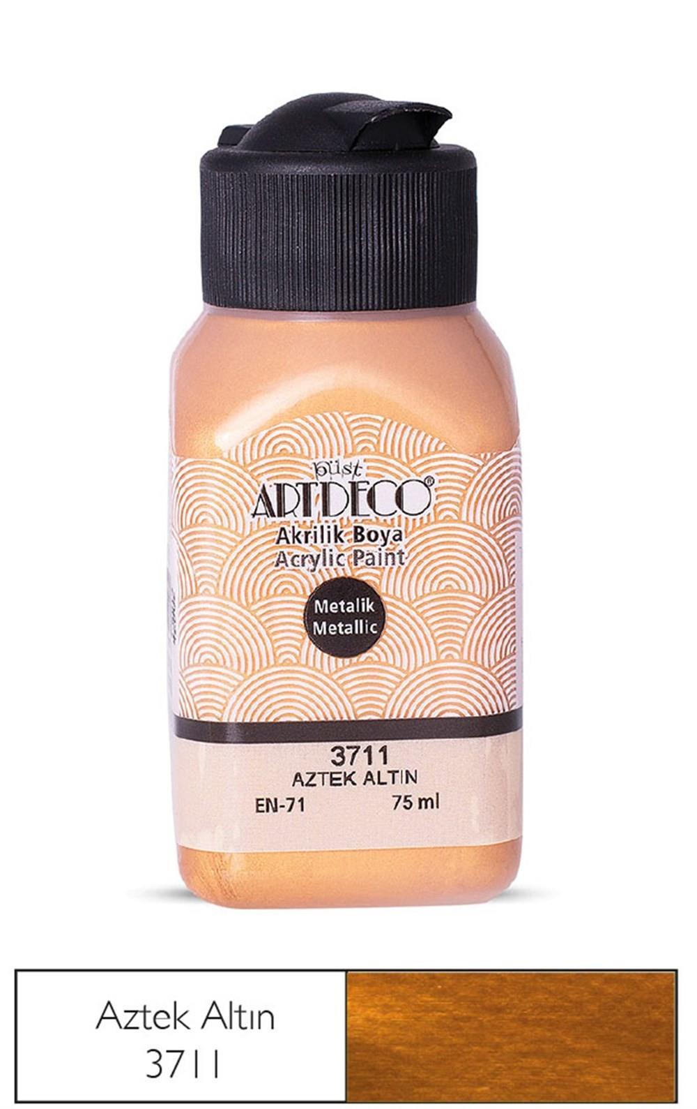 Artdeco Metalik Akrilik Boya 75Ml Aztek Altın 3711Artdeco Metalik Akrilik Boya 75Ml Aztek Altın 3711 - Kırtasiyem.netAkrilik Boyalar	