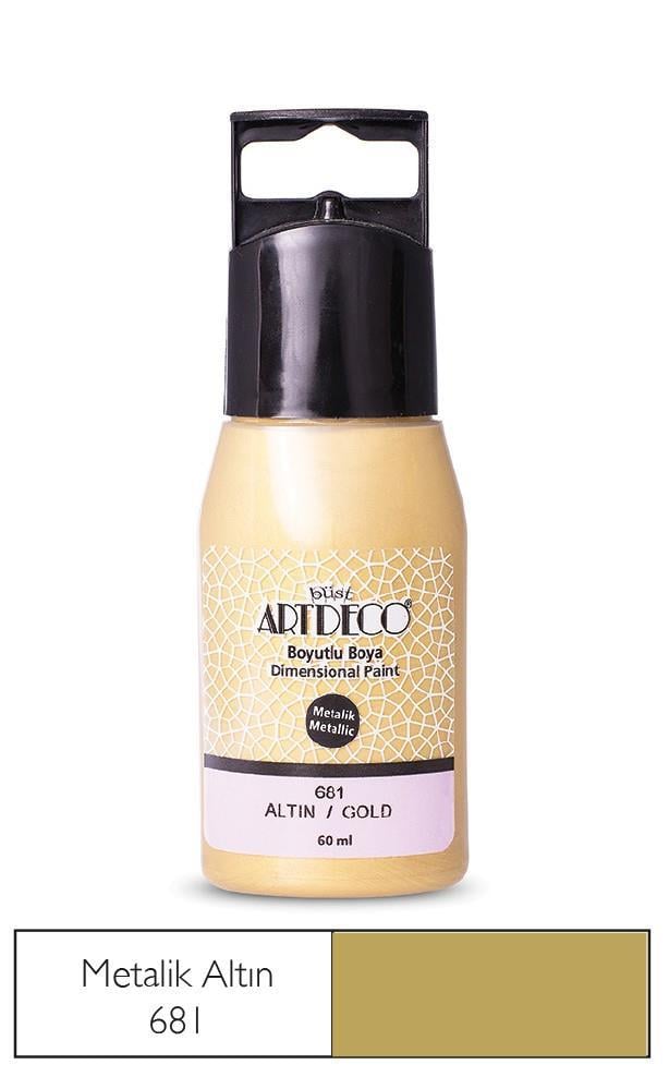Artdeco Metalik Boyutlu Boya 60Ml Altın 681Artdeco Metalik Boyutlu Boya 60Ml Altın 681 - Kırtasiyem.netBoyutlu Boyalar
