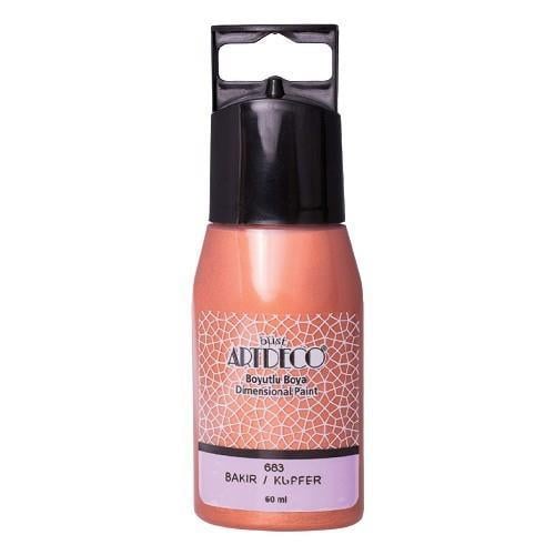 Artdeco Metalik Boyutlu Boya 60ml Bakır 683Artdeco Metalik Boyutlu Boya 60ml Bakır 683 - Kirtasiyem.netBoyutlu Boyalar