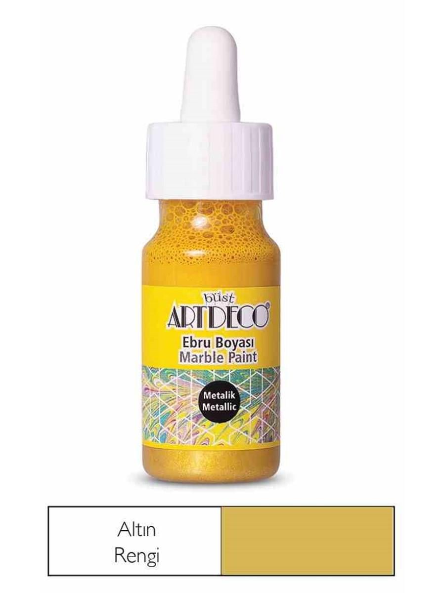Artdeco Metalik Ebru Boyası 30 Ml Altın 21Artdeco Metalik Ebru Boyası 30 Ml Altın 21 - Kırtasiyem.netEbru Boyaları ve Ürünleri