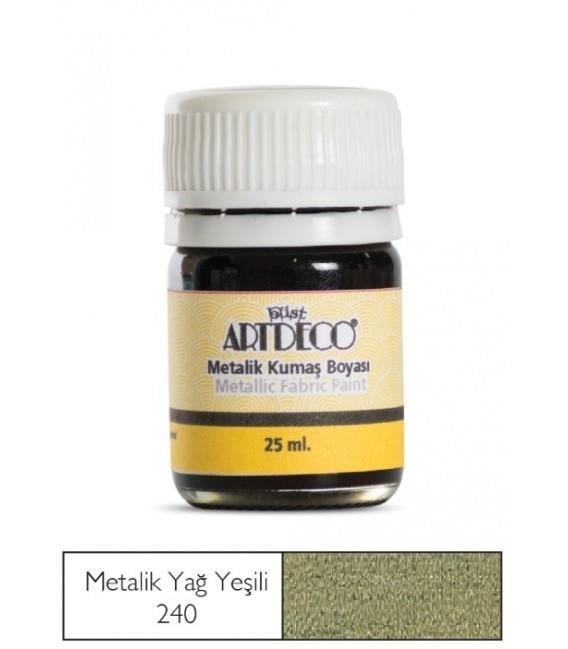 Artdeco Metalik Kumaş Boyası 25 Ml Yağ Yeşili 240Artdeco Metalik Kumaş Boyası 25 Ml Yağ Yeşili 240 - Kırtasiyem.netKumaş Boyaları