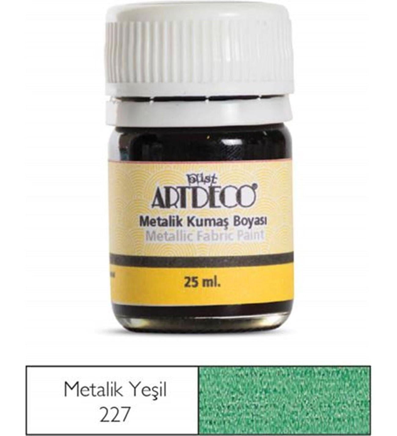 Artdeco Metalik Kumaş Boyası 25 Ml Yeşil 227Artdeco Metalik Kumaş Boyası 25 Ml Yeşil 227 - Kırtasiyem.netKumaş Boyaları