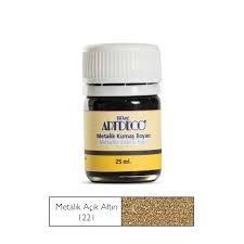 Artdeco Metalik Kumaş Boyası Açık Altın 25 Ml 1221Artdeco Metalik Kumaş Boyası Açık Altın 25 Ml 1221 - Kırtasiyem.netKumaş Boyaları