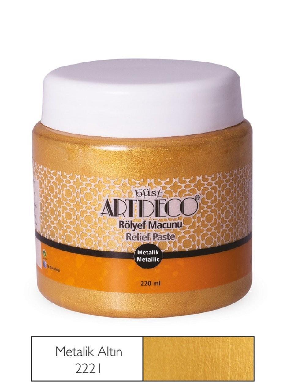 Artdeco Metalik Rölyef Macunu 220Ml Altın 2221Artdeco Metalik Rölyef Macunu 220Ml Altın 2221 - Kırtasiyem.netRölyef Macunu