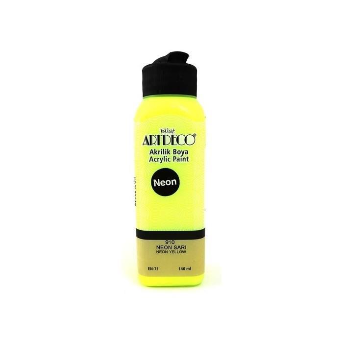 Artdeco Neon Akrilik Boya 140ml Neon Sarı 910Artdeco Neon Akrilik Boya 140Ml N.Sarı 910 - Kırtasiyem.netAkrilik Boyalar	