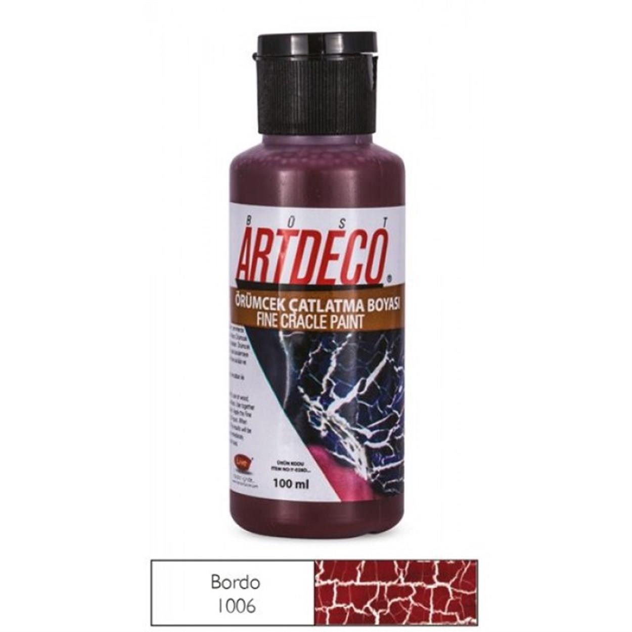 Artdeco Örümcek Çatlatma Boyası 100 ML Bordo 1006Artdeco Örümcek Çatlatma Boyası 100 ML Bordo 1006 - Kırtasiyem.netÇatlatma Verniği