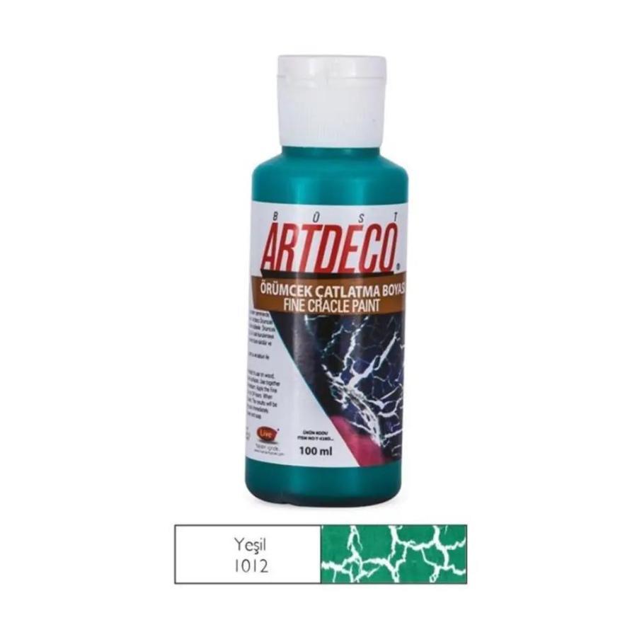 Artdeco Örümcek Çatlatma Boyası 100ml Yeşil 1012Artdeco Örümcek Çatlatma Boyası 100ml Yeşil 1012 - Kirtasiyem.netDiğer Fırçalar