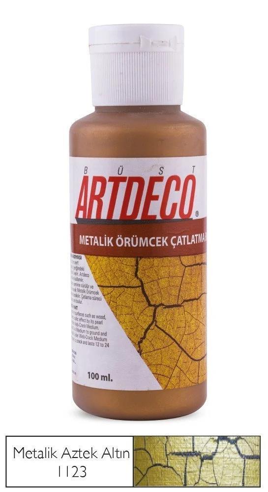 Artdeco Örümcek Çatlatma Boyası 100ml Metalik Aztek 1123Artdeco Örümcek Çatlatma Boyası 100ml Metalik Aztek 1123 - Kirtasiyem.netDiğer Fırçalar