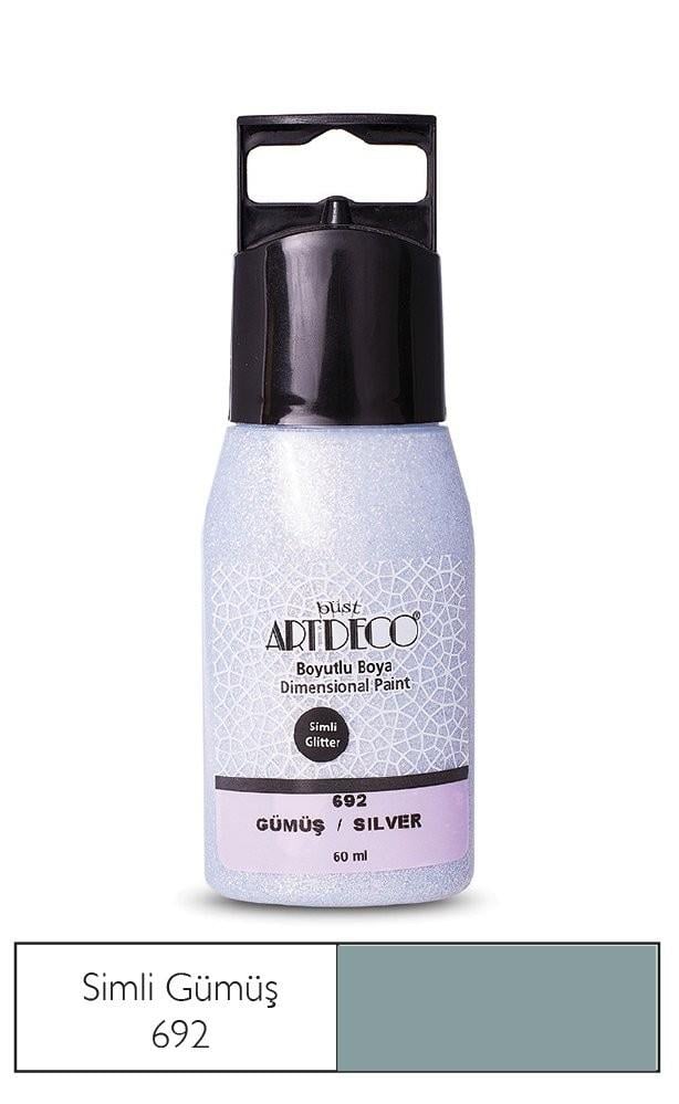 Artdeco Simli Boyutlu Boya 60ml Gümüş 692Artdeco Simli Boyutlu Boya 60ml Gümüş 692 - Kirtasiyem.netBoyutlu Boyalar