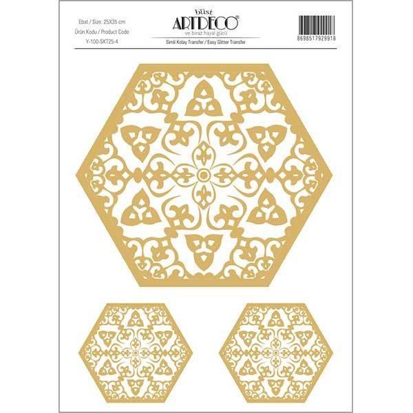 Artdeco Simli Kolay Transfer 25X35Cm Desen No:4Artdeco Simli Kolay Transfer 25X35Cm Desen No:4 - Kırtasiyem.netTransfer Kağıtları